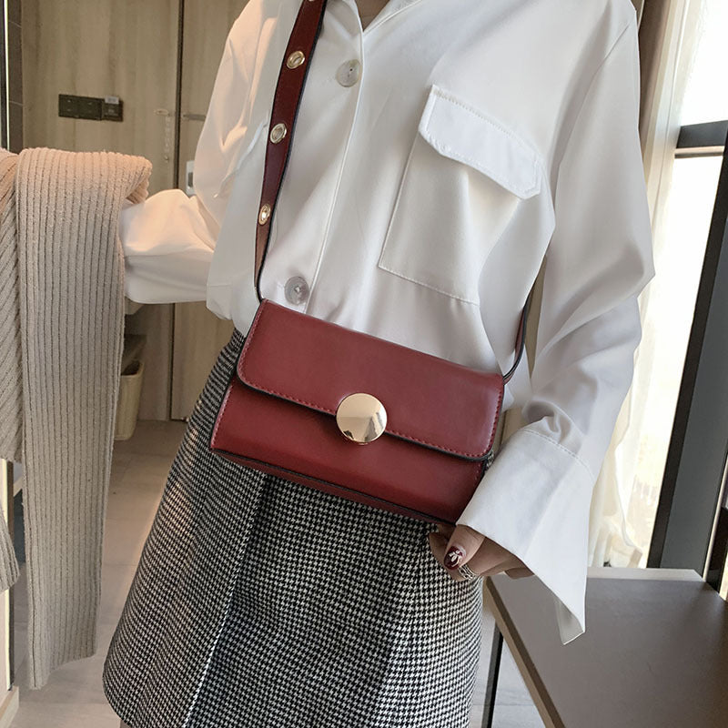 Slim Shoulder Leather Handbag