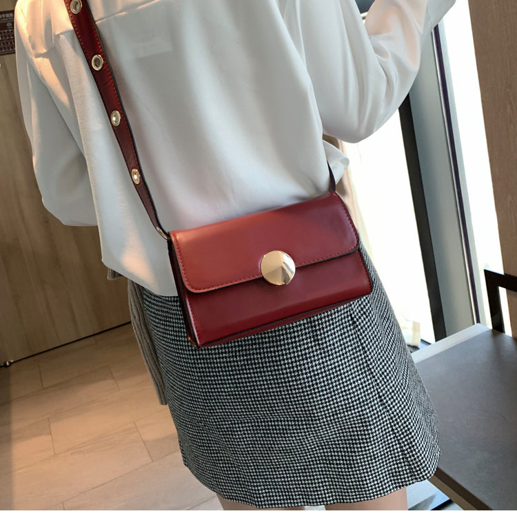 Slim Shoulder Leather Handbag