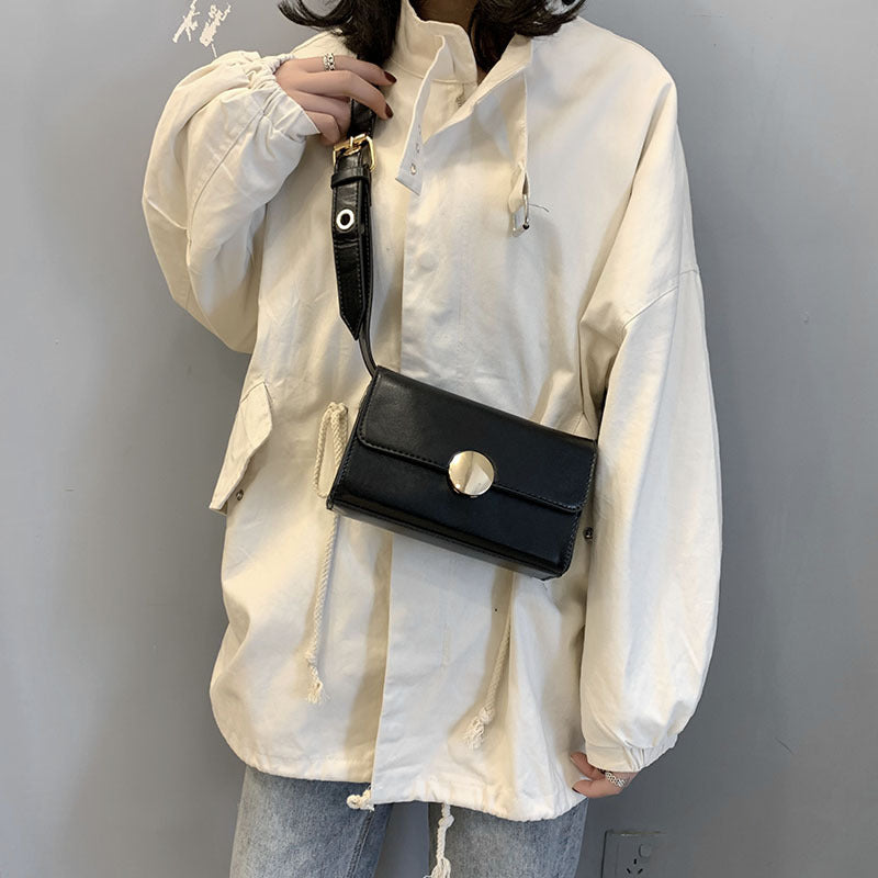 Slim Shoulder Leather Handbag