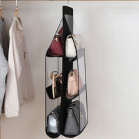 6-Pocket Foldable Hanging Organizer for Handbags