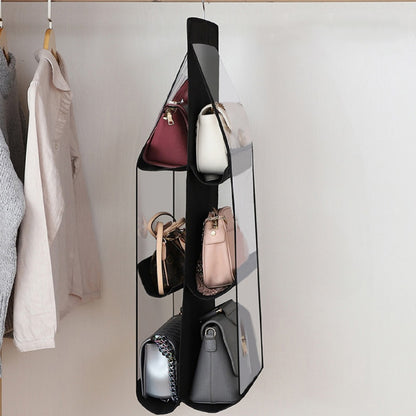6-Pocket Foldable Hanging Organizer for Handbags