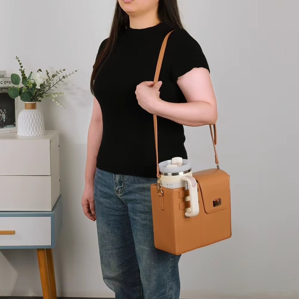 Portable Crossbody Water Bottle Bag