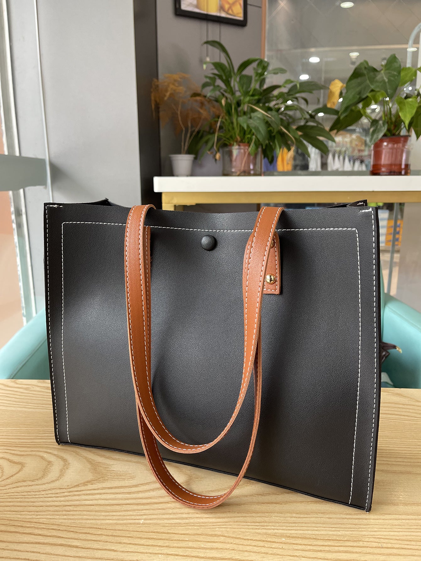 Retro European Leather Tote