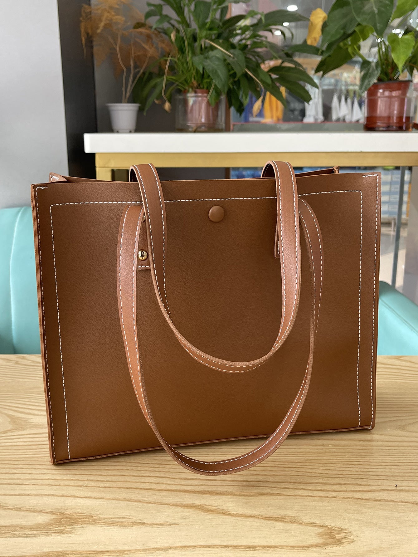 Retro European Leather Tote