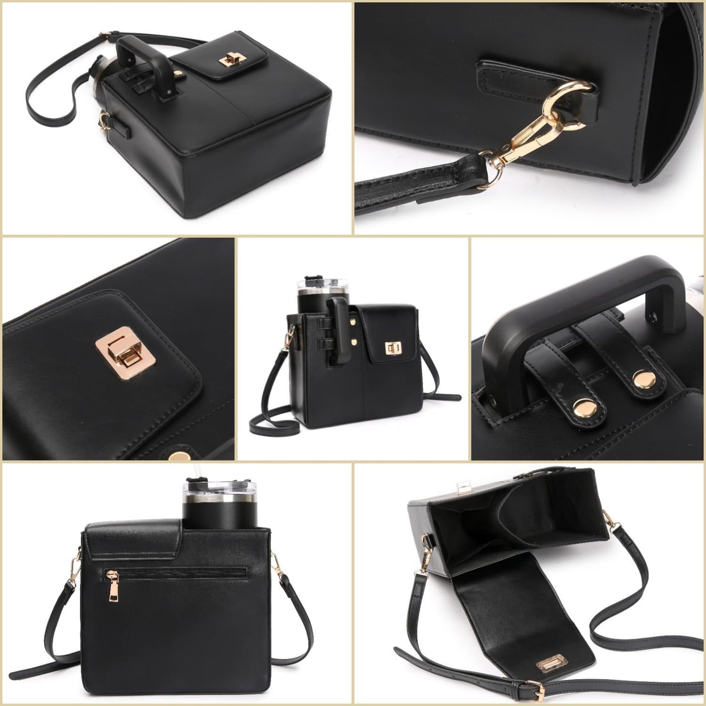 Clever Crossbody Bottle Handbag