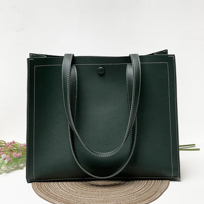 Retro European Leather Tote