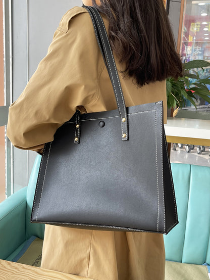 Retro European Leather Tote