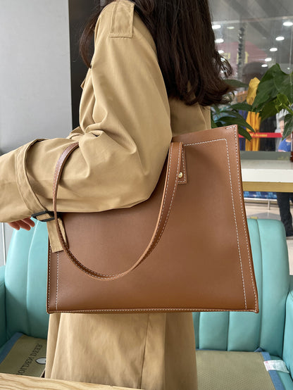 Retro European Leather Tote