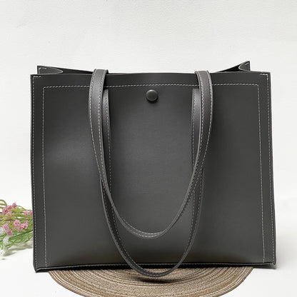 Retro European Leather Tote